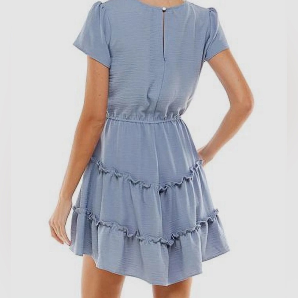 City Studio Blue Midi Dress - Picture 2 of 9